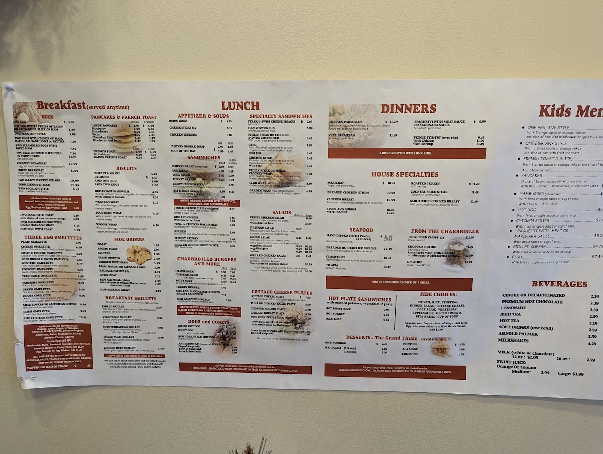 Saline Inn Menu - Image 2