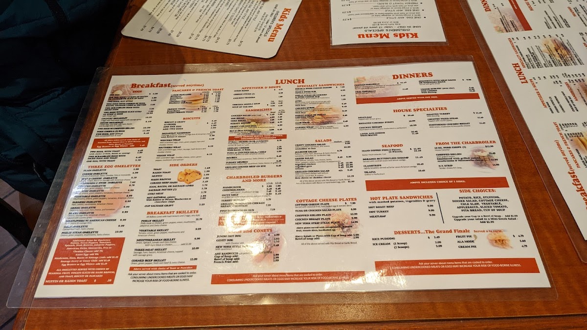 Saline Inn Menu - Image 4